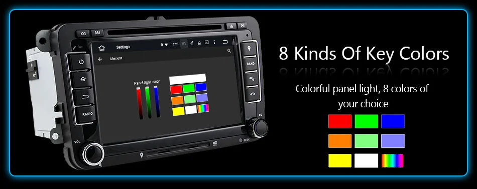 Eunavi tda7851 Android 9 dvd-плеер автомобиля аудио радио gps навигация для VW GOLF 6 Polo Bora JETTA B6 PASSAT Tiguan SKODA OCTAVIA