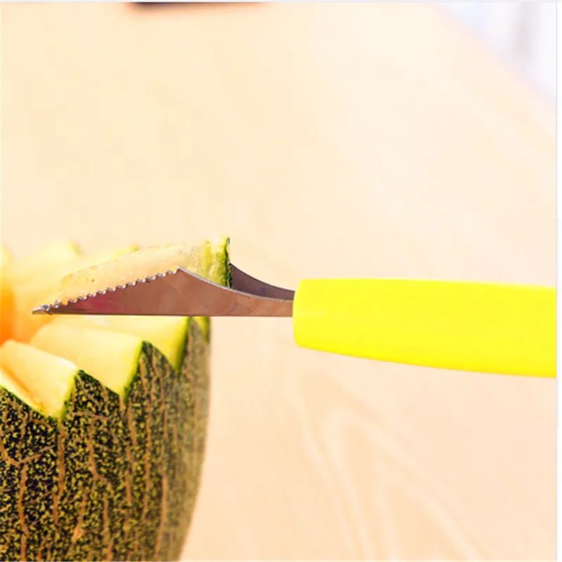 2in1 Dual-head ложка для мороженого фруктовый шар резьба Ножи киви Waterlemon Scoop нож дыни