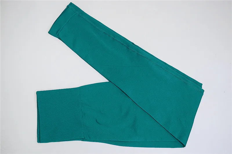 Green Legging Для женщин Пот приседания Proof Booty сексуальные тонкие Капри для тренировок Yogaing Pant& Bra сухая посадка бедра подтяжка ягодиц бесшовный нейлоновый набор тренажерных залов леггинсы - Цвет: Green Legging