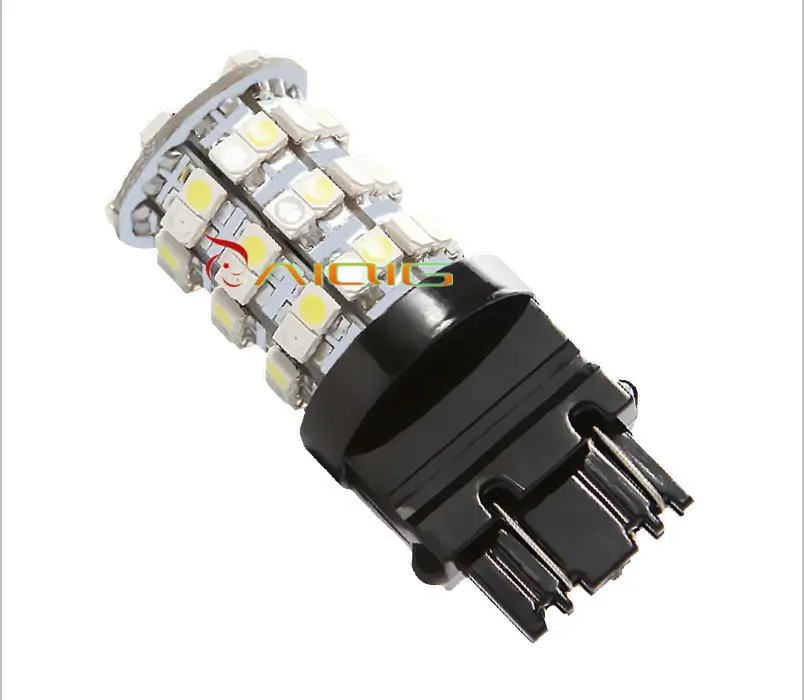 3157 switchback 60 SMD Белая Янтарная Светодиодная лампа заднего сигнала p27/7 Вт