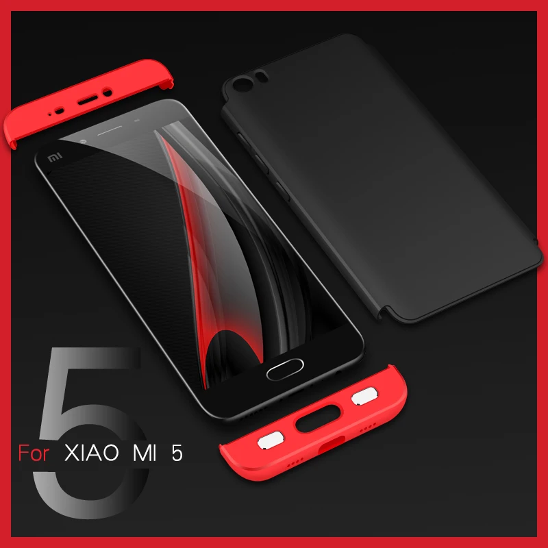 For Xiaomi mi5 Case Vpower 360 Full Protection Shockproof 3 In 1 mi 5 m5 Hard Slim Matte Cover 5.15 inch |