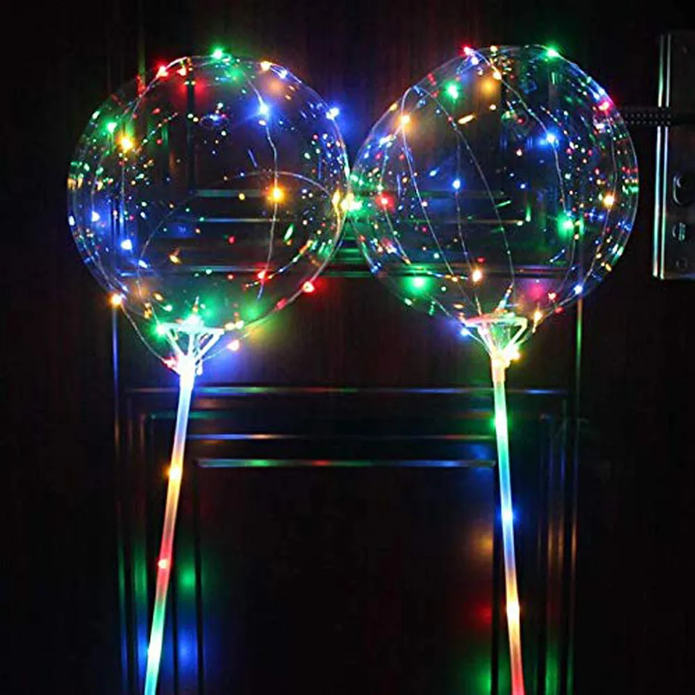 

Reusable Luminous Led Transparent Round Bubble Decoration Party Wedding