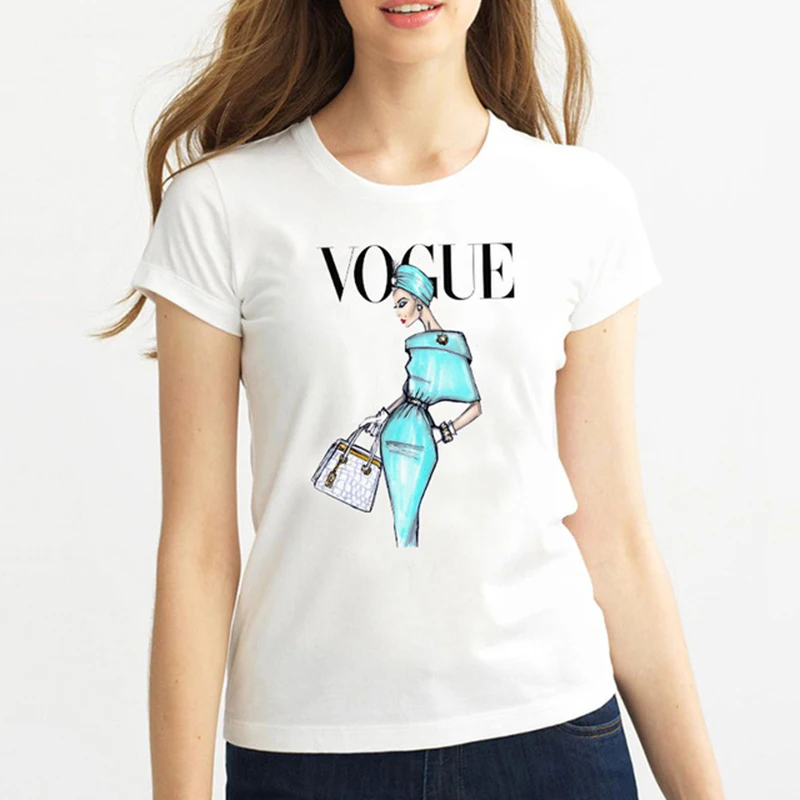 Mujer новинка татуировки vogue Принцесса Белоснежка Для женщин Футболка harajuku с
