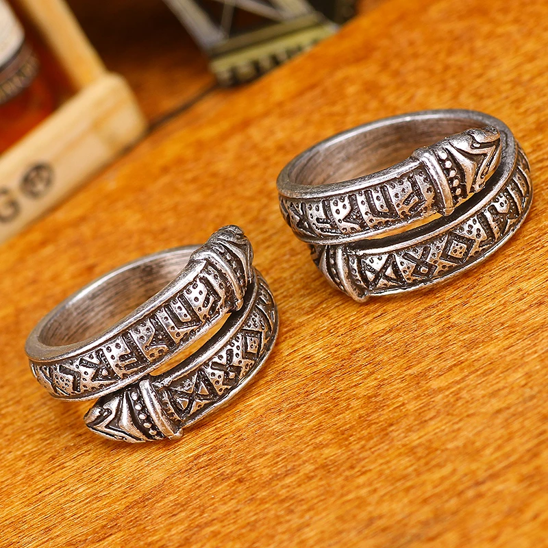5 шт. Для мужчин Viking драконов кольцо руны Ретро Анель Bague кольца ювелирные |