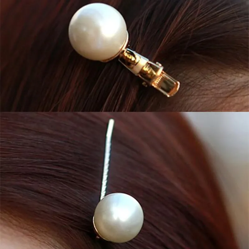 Заколка для волос с большим жемчугом украшение JWD56| |