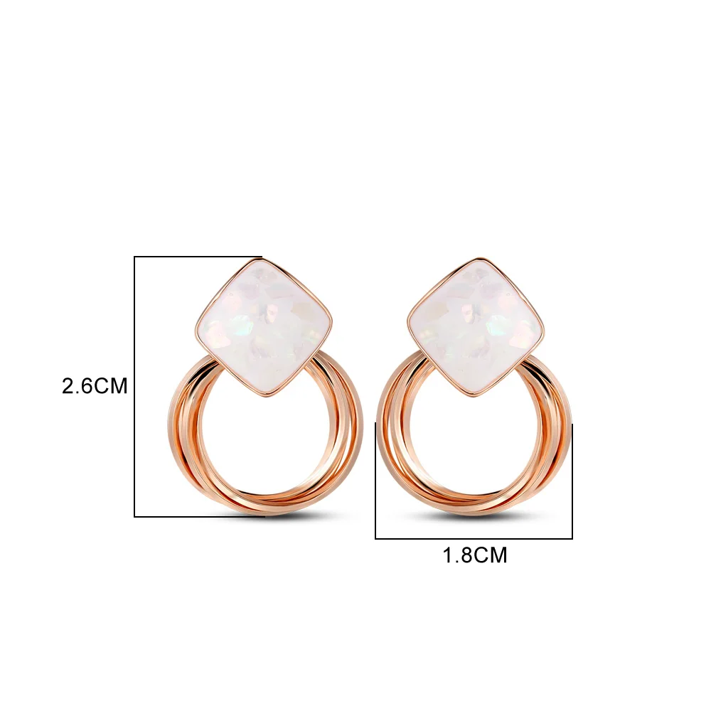 Женские серьги гвоздики с перфорацией в Корейском стиле|circle stud earrings|fashion earringsstud
