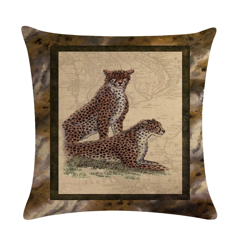 Animal patterns rely on pillowcases upholstery pillows sofa chairs 45 cm home decoration | Дом и сад