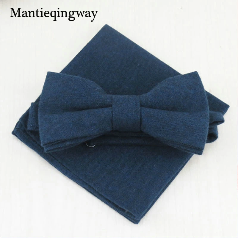 Mantieqingway деловые галстуки бабочки комплекты носовых платков Узкие для мужчин