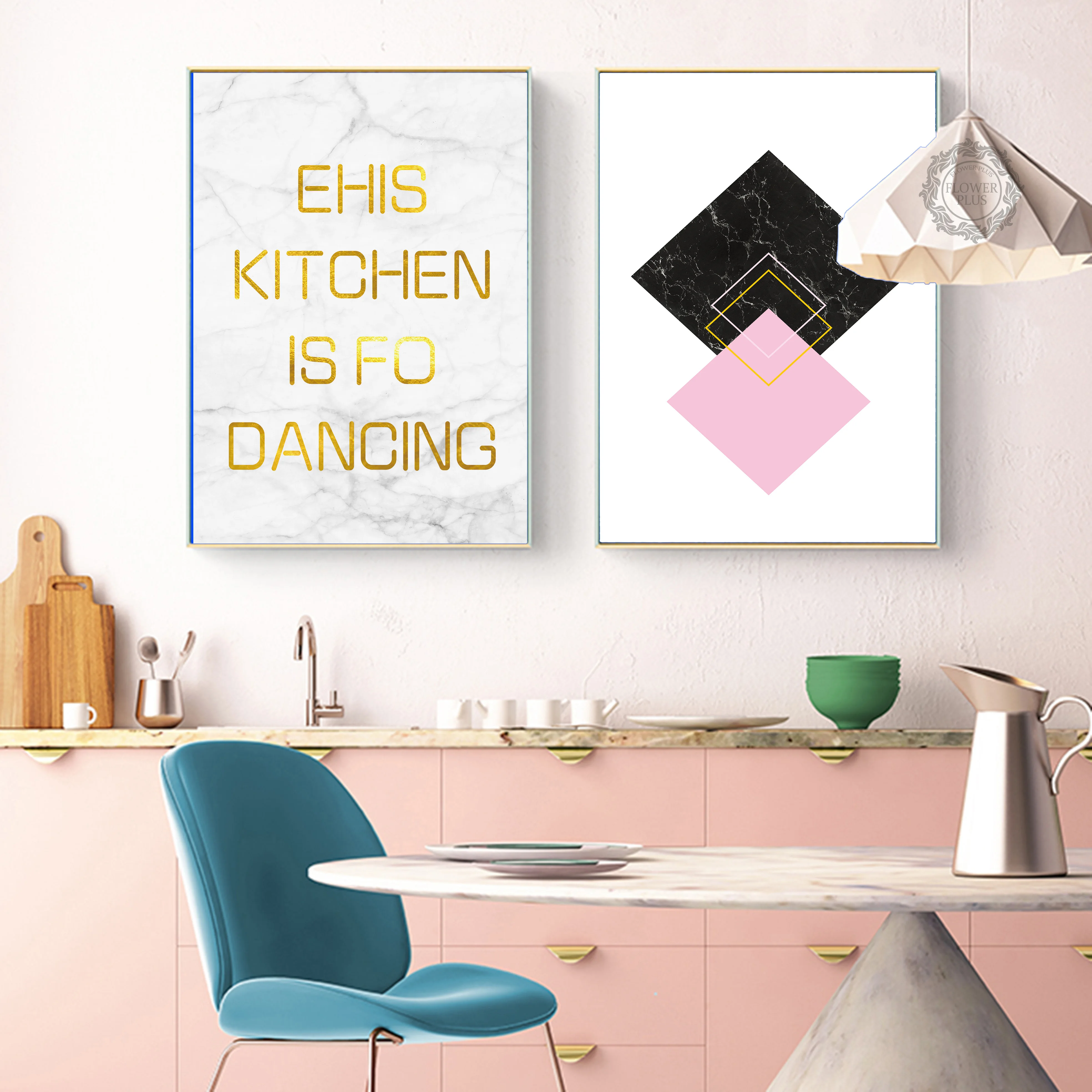 Геометрическая Картина на холсте в скандинавском стиле настенное искусство