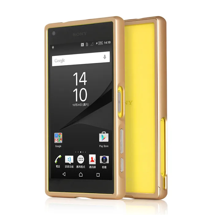 Для Sony Xperia Z5 компактный E5803 E5833 бампер push pull металлический каркас чехол для мини
