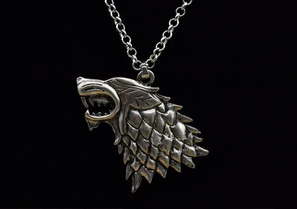 2015 мода драгоценности кулон женщин нью-men песнь льда и огня игра престолов - старк