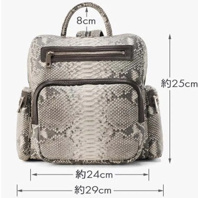 Женский рюкзак из змеиной кожи mengzhongmeng новый женский сумка кожи|womens backpack bag|backpack