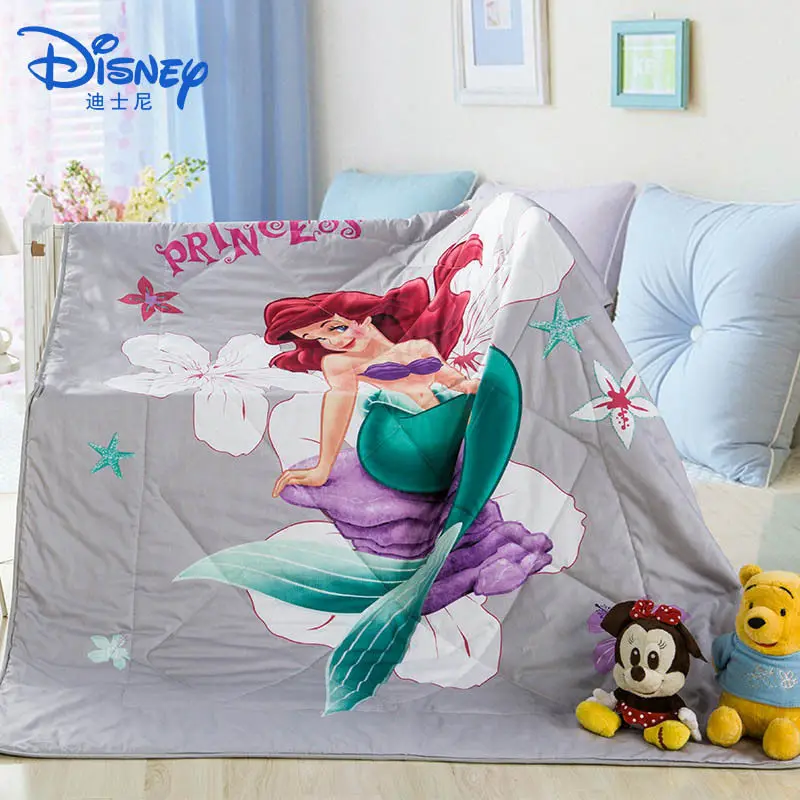 150x200 см летнее одеяло Disney 100% хлопок тонкое для сна с рисунком детей девочек и
