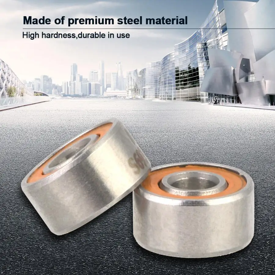 2 шт. высокоскоростные гибридные керамические шарикоподшипники из нержавеющей