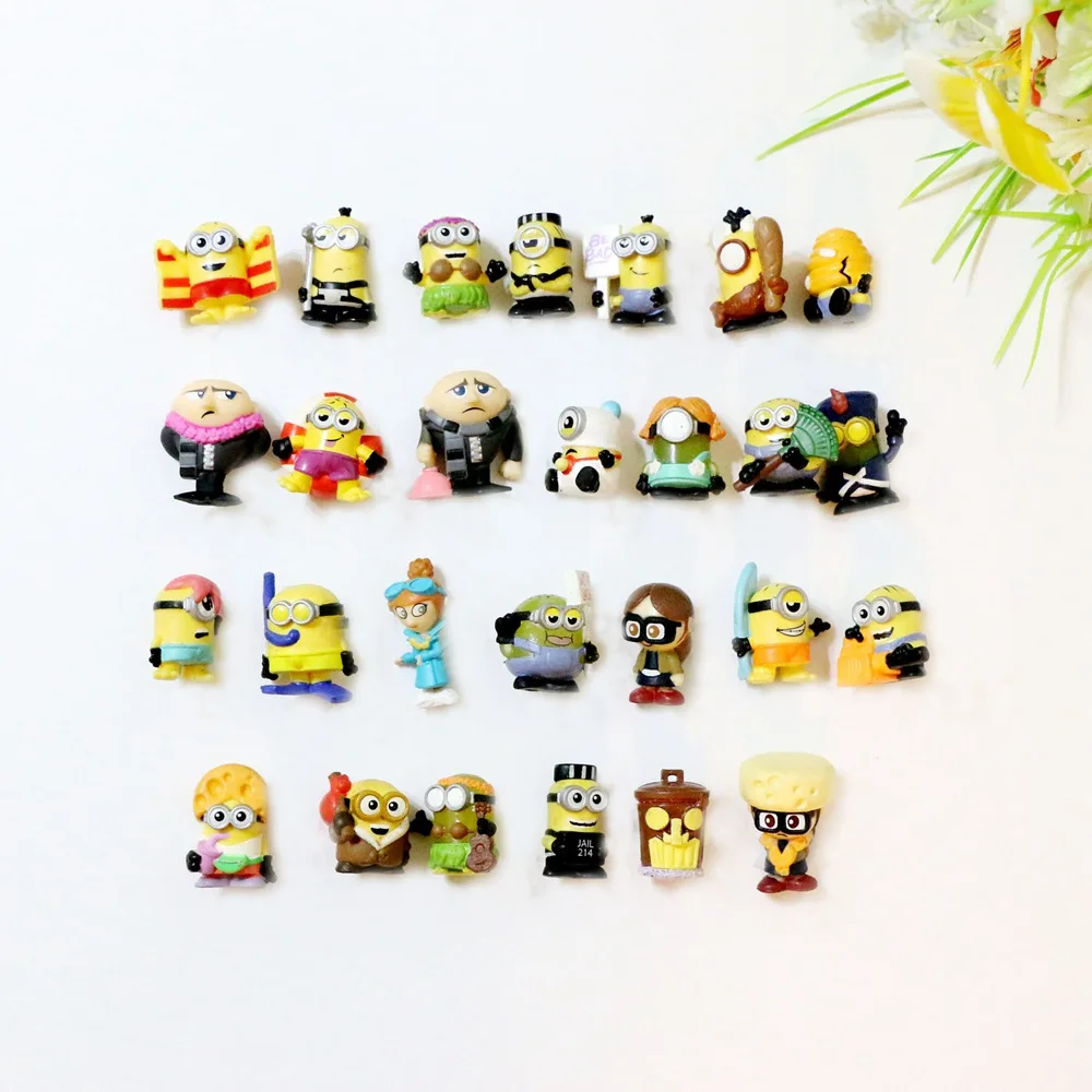 100 шт./лот кукла с миньонами для девочек желтая собачка фигурки миньонов игрушка