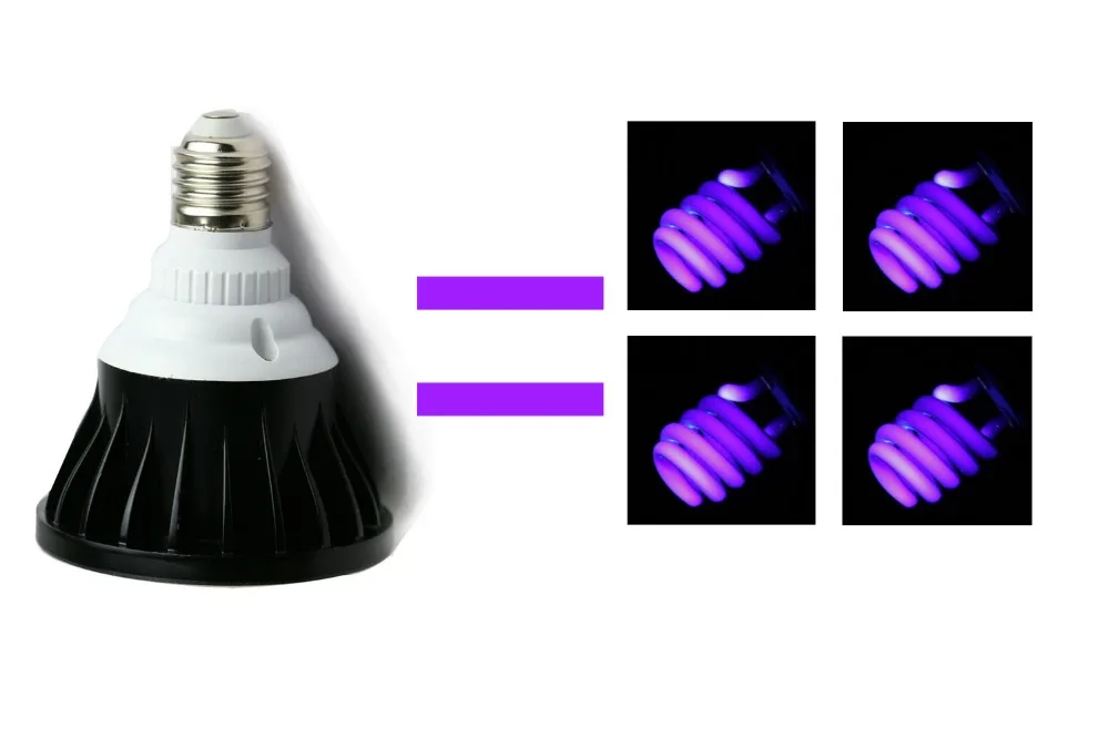 Ночной клуб Blacklight вечерние светодио дный УФ 365nm BLB маленьких Видимый Свет
