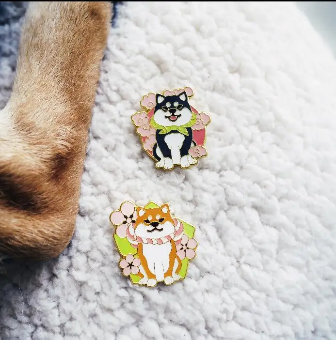 Shiba Inu Doge брелок с логотипом металлический 3d подвеской коллекционные украшения