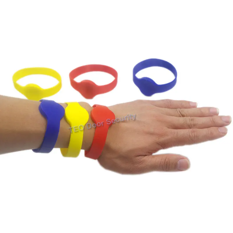 

10Pcs RFID 125KHz EM4100 ID Color Waterproof Silicone Wristband Watch Tag Bracelet Watch Card Proximity ID Access Control