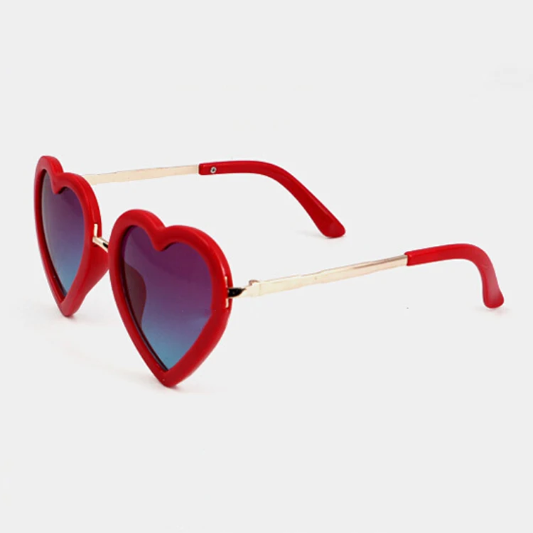 Red Iboode Love Hearts солнцезащитные очки детские ретро милые Солнцезащитные очки для мальчиков и девочек Подарки Детские очки UV400 Oculos De Sol Gafas - Цвет линз: Red