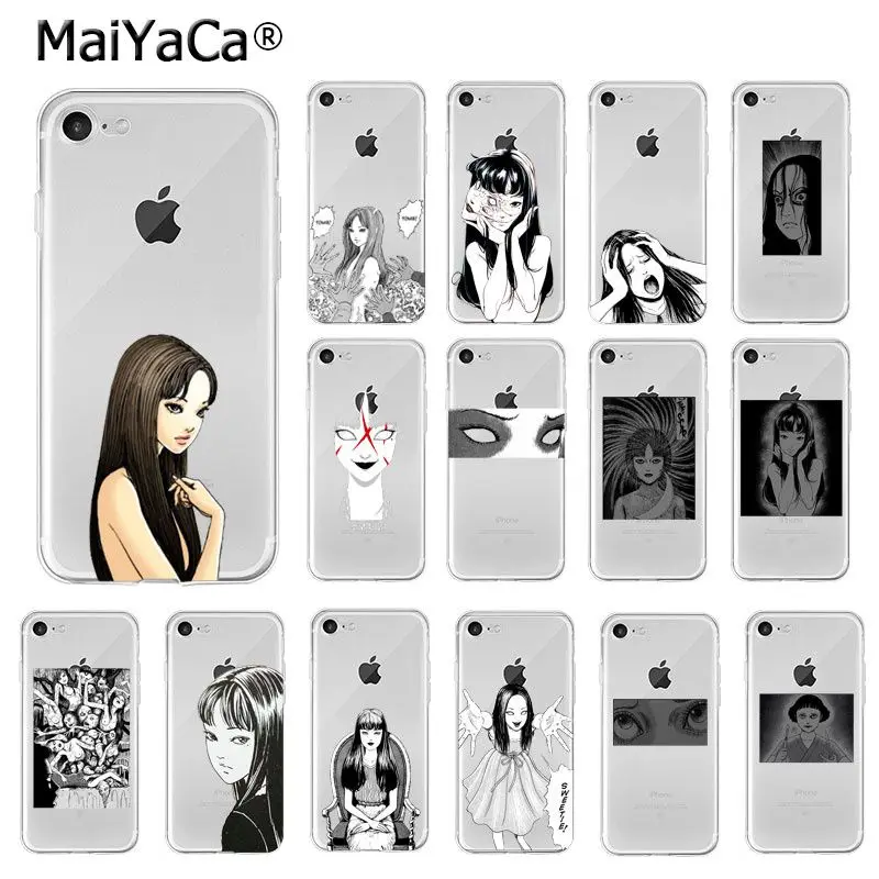 

Yinuoda Japanese horror comic Tomie Junji Itou TPU Soft Silicone Phone Case for iPhone 8 7 6 6S Plus X XS MAX 5 5S SE XR Cover