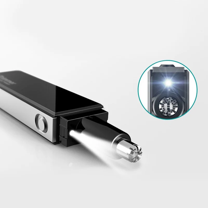 Pritech Electric Ear Nose Hair Trimmer Eyebrow Shaping Clipper Cleaner Shaving Scraping Safe Face Care Device #TN-188 |
