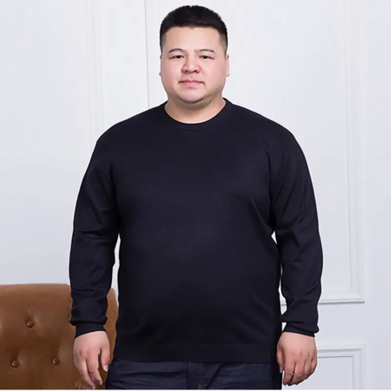 Большой размер 10XL 8XL 6XL 5XL свитер мужской 2018 осень зима новый пуловер вязаный