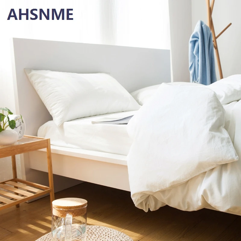 AHSNME постельное белье из 100% хлопка в скандинавском стиле супермягкое Простый