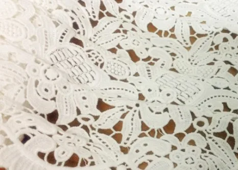 1 yard width 11.81&quot 30cm white high quality cotton water soluble lace trim ribbon for dress/skirt fabric SL4K196 | Дом и сад
