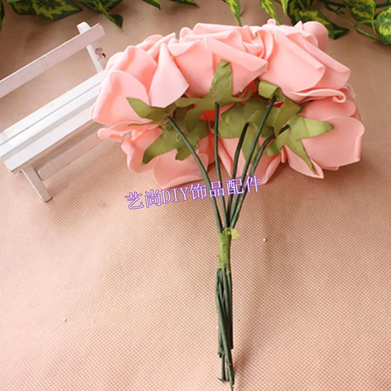 7 см 36 шт. большой искусственный цветочный пенопласт розы из ЭВА букет