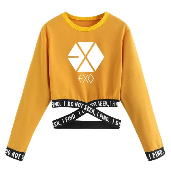 Kpop Exo унисекс белая толстовка Корейская уличная одежда Харадзюку пуловер с