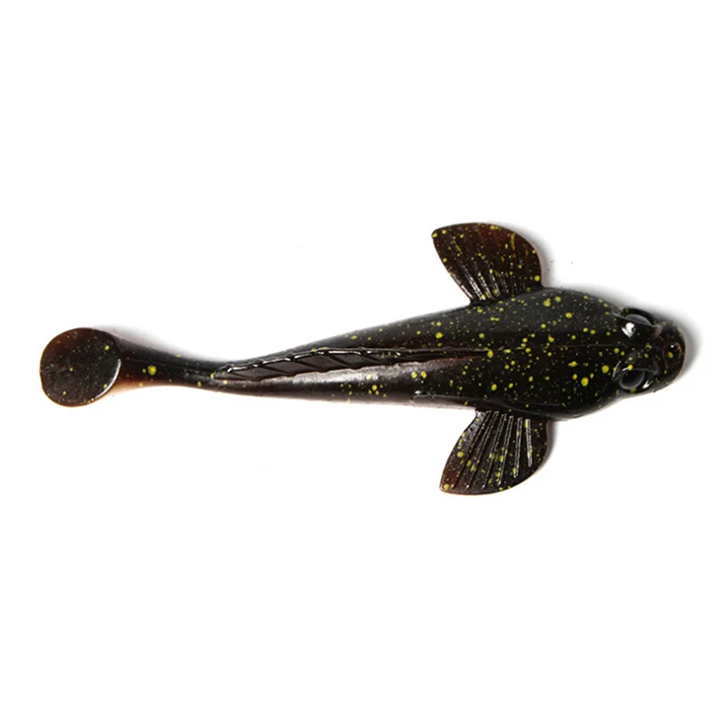 17 г 12 5 см Т хвост рыболовные приманки мягкие весла Grouper Моделирование 3D глаза