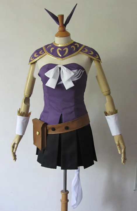 2017 Fairy Tail Люси хартфилия костюм для косплея фиолетового цвета версия Платье |