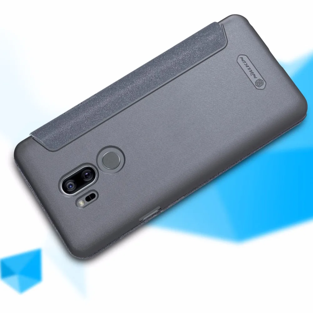 Для LG G7 чехол thinq NILLKIN блестящий супер тонкий флип-чехол кожаный чехол смарт функция сна для LG G7 чехол thinq