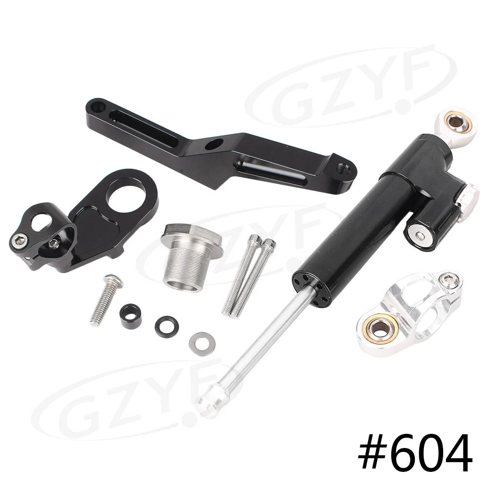 

CNC Steering Damper Stabilizer w/ Bracket Set Saftety Control for Kawasaki Ninja ZX6R 2009 2010 2011 2012 2013 2014 2015 2016