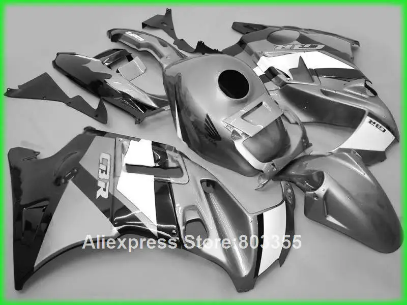 Серебряные Обтекатели для Honda CBR600 F2 комплект обтекателей 1991 1992 1994 (все маленькие