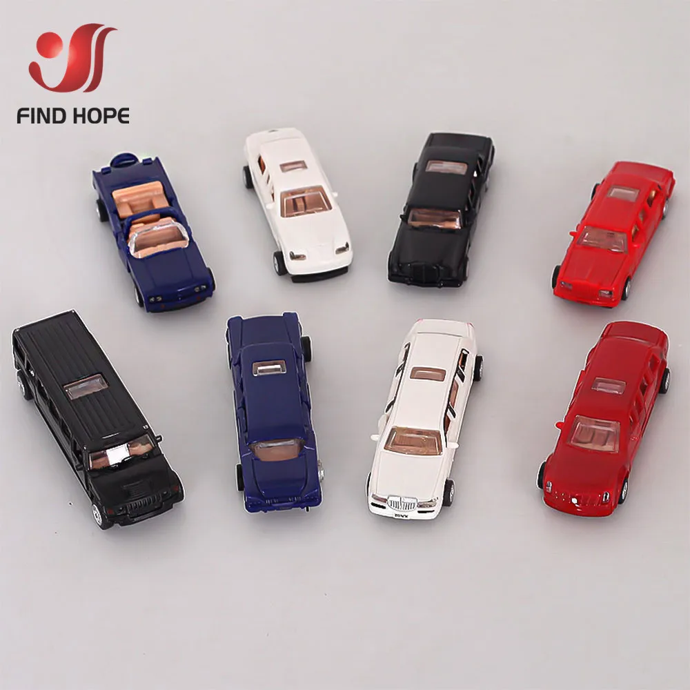 1:87 4D Роскошные лимузины сборочная модель автомобиля пазл Lincoln Rolls HUMMER Cadillac
