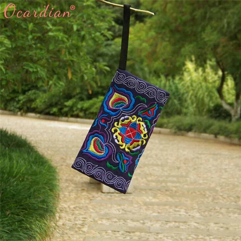 2018 женский этнический ручной работы вышитый Браслет клатч винтажный кошелек