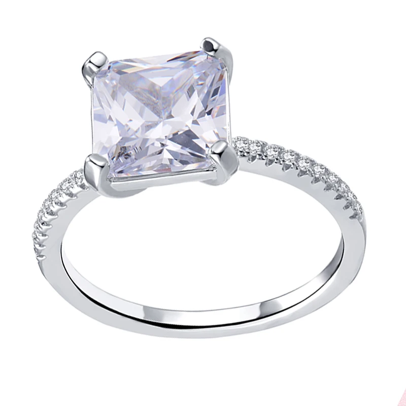 AIQICARAT rings for women wedding jewelry With Zircon Square For Wedding Engagement Party Fashion Female Girls Valentines | Украшения и