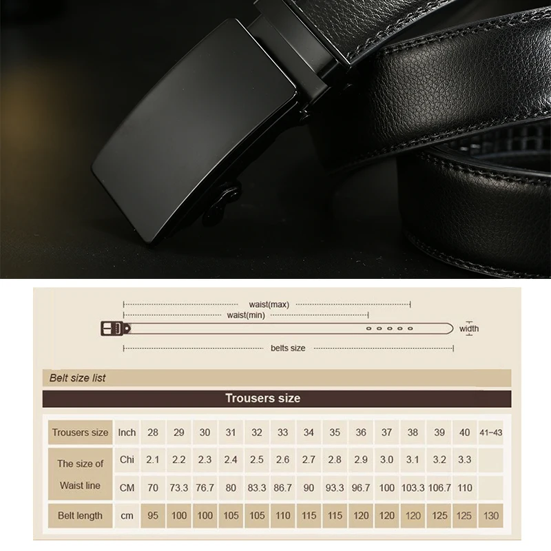 

[LFMB]Fashion Designers Men Automatic Buckle Leather luxury Belts Business Male Alloy buckle Belts for Men Ceinture Homme