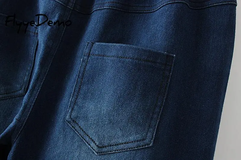 Новинка 2019 эластичные укороченные джинсы для женщин в стиле бойфренд с высокой