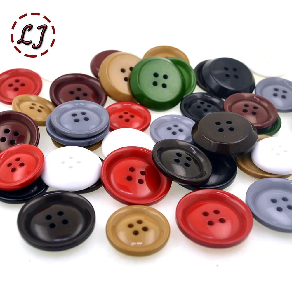 Пуговицы полимерные большого размера с четырьмя отверстиями 10 шт./лот | Дом и сад