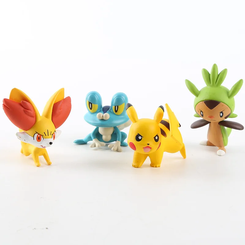TAKARA TOMY POKEMON Pika Chespin Fennekin Froakie с шариком, коллекция детских игрушек