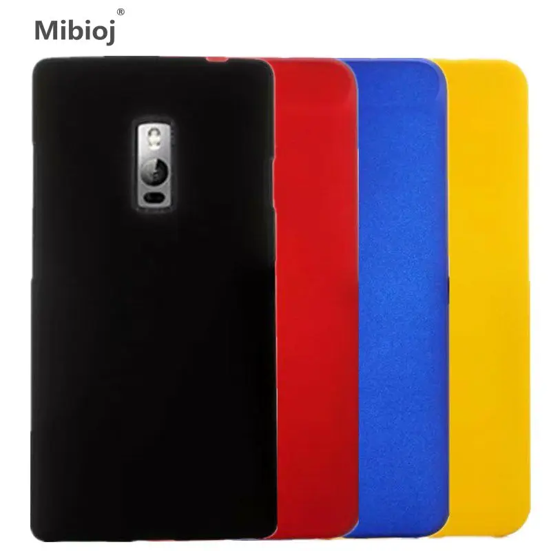 Mibioj ультра-тонкий красочный Резина матовый Пластик чехол для OnePlus 2 телефона В