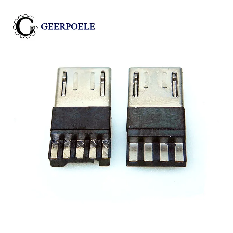 20 шт./лот 4 контактный/5 контактный разъем Micro USB штекер для порта Концевая заглушка