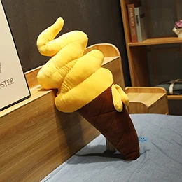 Yellow 90cm Конфеты Мороженое Plushie летние закуски подушки в виде продуктов креативный реалистичный Декор Подушка желтый розовый синий белый дети девочки женщины подарок - Цвет: Yellow 90cm
