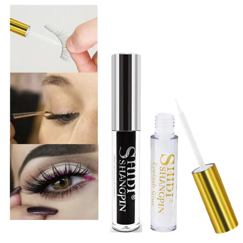 Прозрачный Поддельные Клей для ресниц Макияж глаз Клеи Черные Накладные ресницы