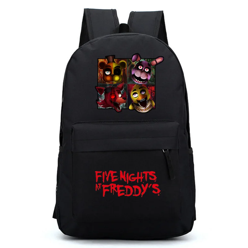 B Рюкзак Five Nights at Freddy, школьные рюкзаки для подростков, сумка для ноутбука, сумки для книг, женские и мужские повседневные дорожные сумки - Цвет: B