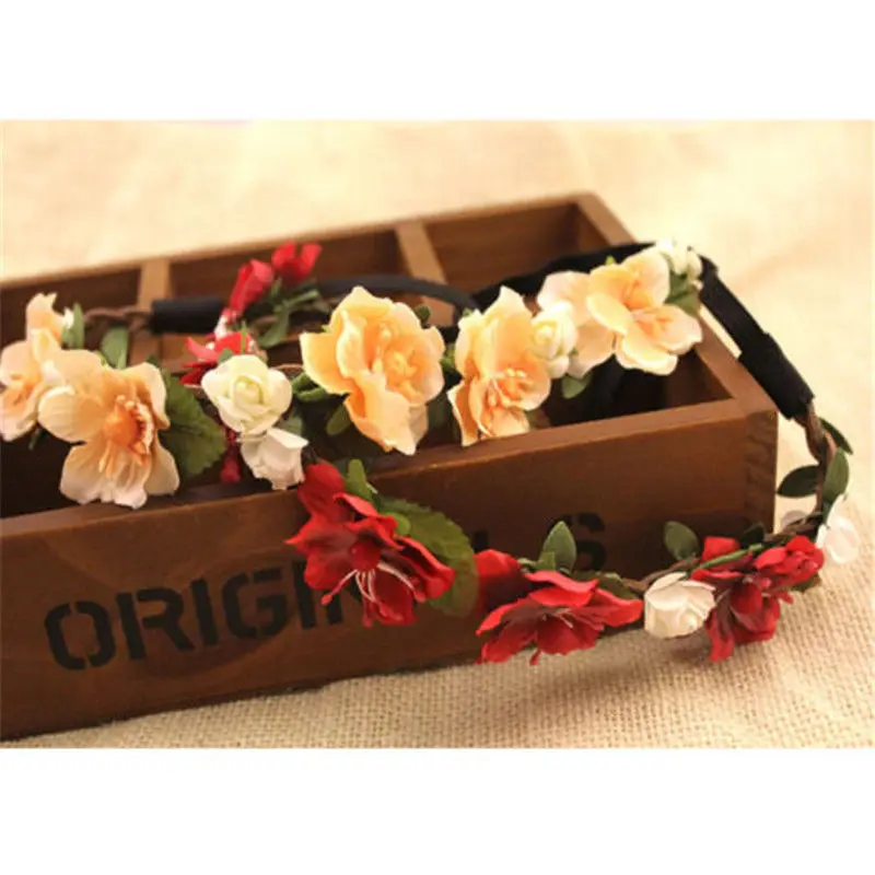 Женский свадебный венок ручной работы с цветочной короной головной убор 8 видов