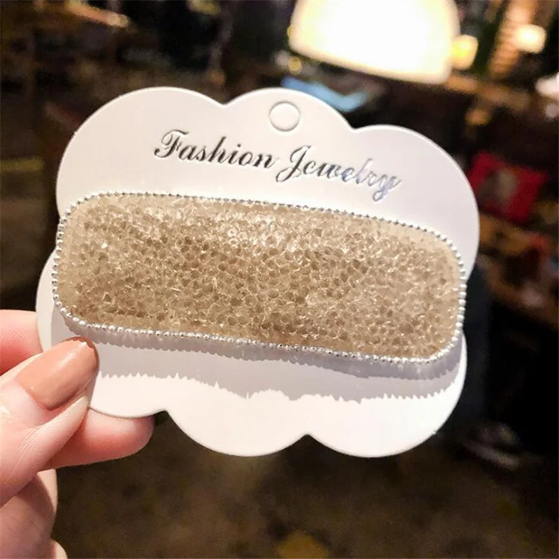 

Shining Women Girls Rhinestone Korean Style BB Hair Clips Hair Accessories Elegant Women Female Sweet Crystal Hairgrips Hairpins