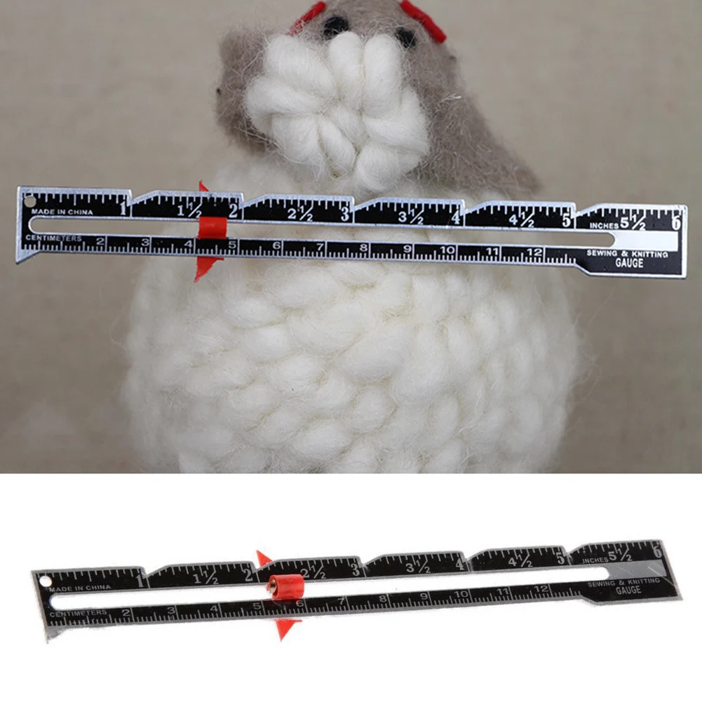 2 шт Вязание измерительная линейка в стиле пэчворк с раздвижные регулируемый